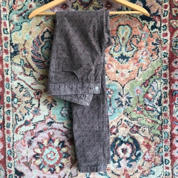 Free People Ditsy Floral Corduroy Skinny Jean - Picture 7 of 7